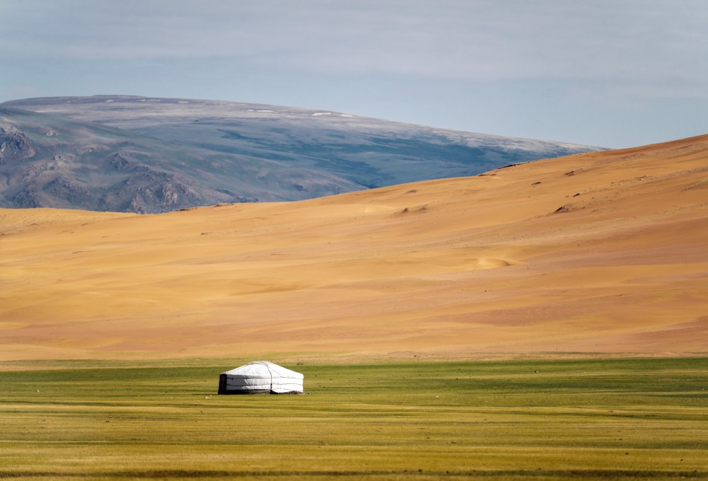 Khongoryn Els Sanddünen - Kamelreiten